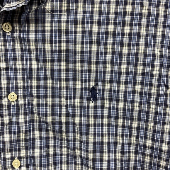 Ralph Lauren Custom Fit Men’s Short Sleeve Button  Shirt XL Plaid - Picture 2 of 6